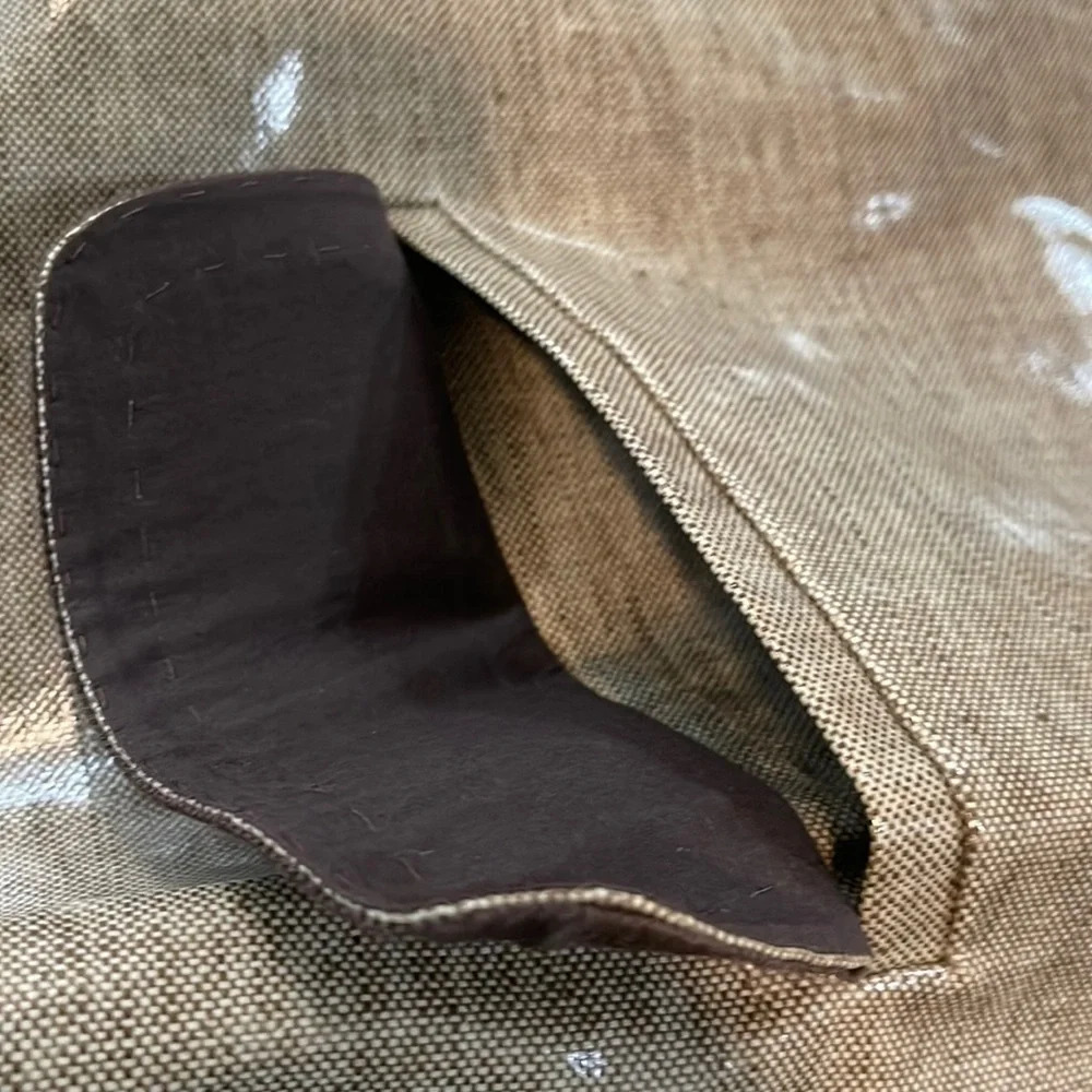 Tory Burch beige rain jacket fitted waterproof trench coat size Small - Picture 8 of 16